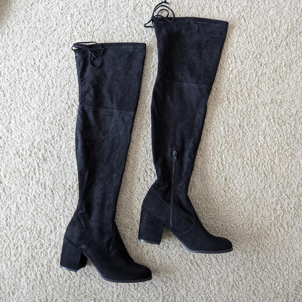 Unisa thigh high suede boots